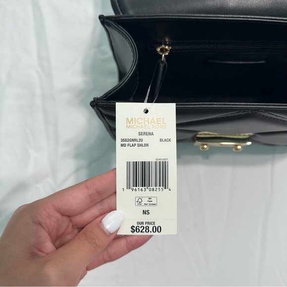 Michael Kors Serena Medium Flap Shoulder Bag - Picture 6 of 7